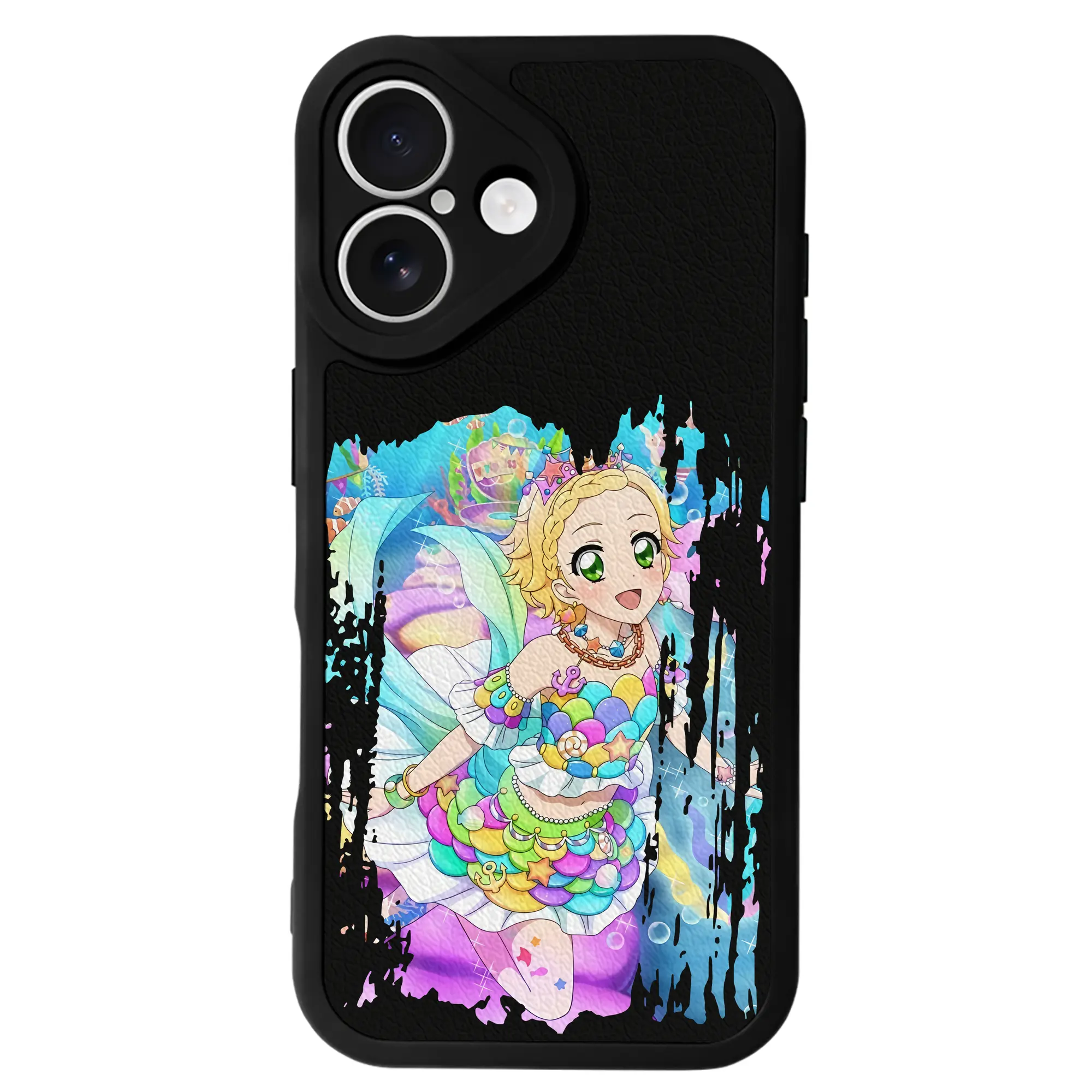 アイカツ グッズ 新条 ひなき - IPhone 16シリーズ対応 ・ シリコンスマホケース ・ レザー調 ・ 高精度フィット ・ 耐衝撃 ・ ワイヤレス充電対応 ・ 精密カット